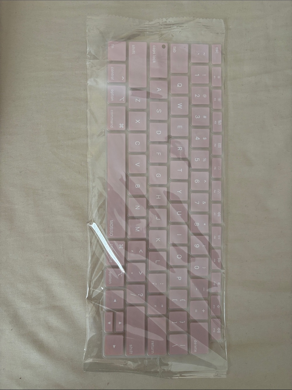 Pink Silicone MacBook Air Keyboard Cover - QWERTY Layout